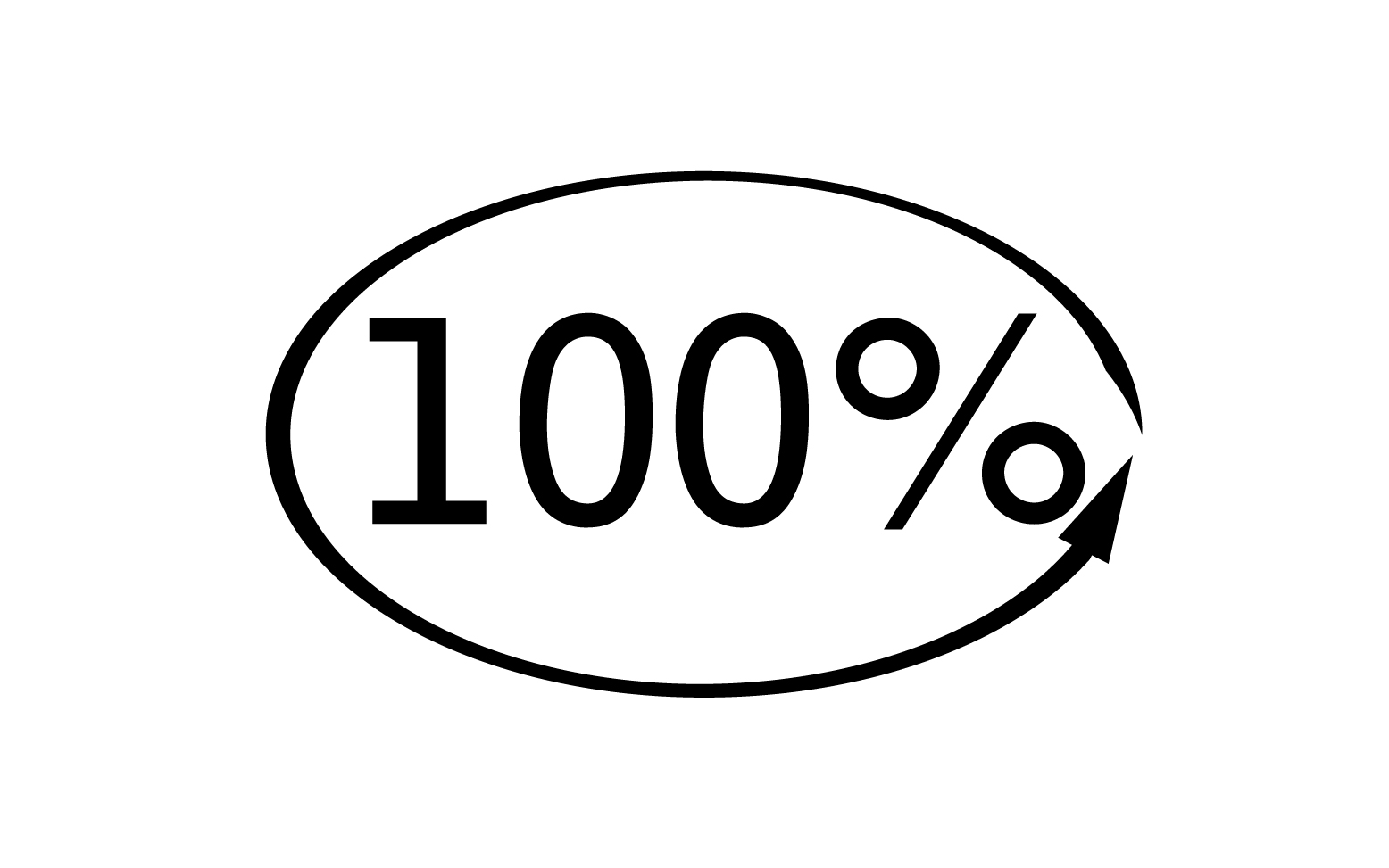 100 persent icon symbol logo version v36
