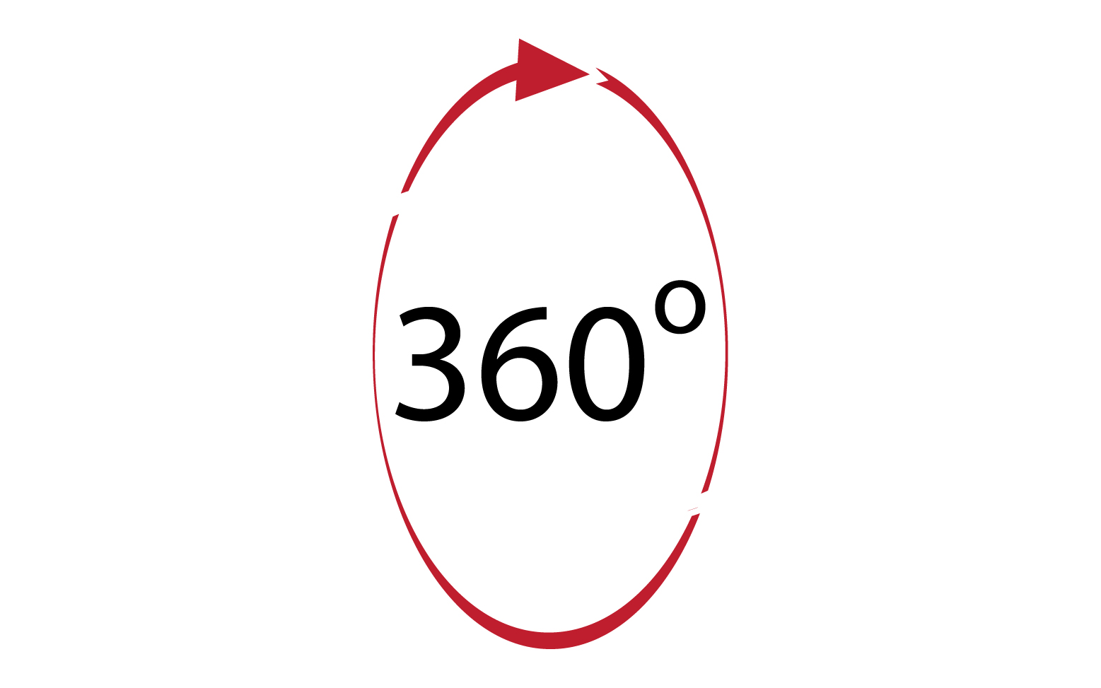 360 degree angle rotation icon symbol logo version v26