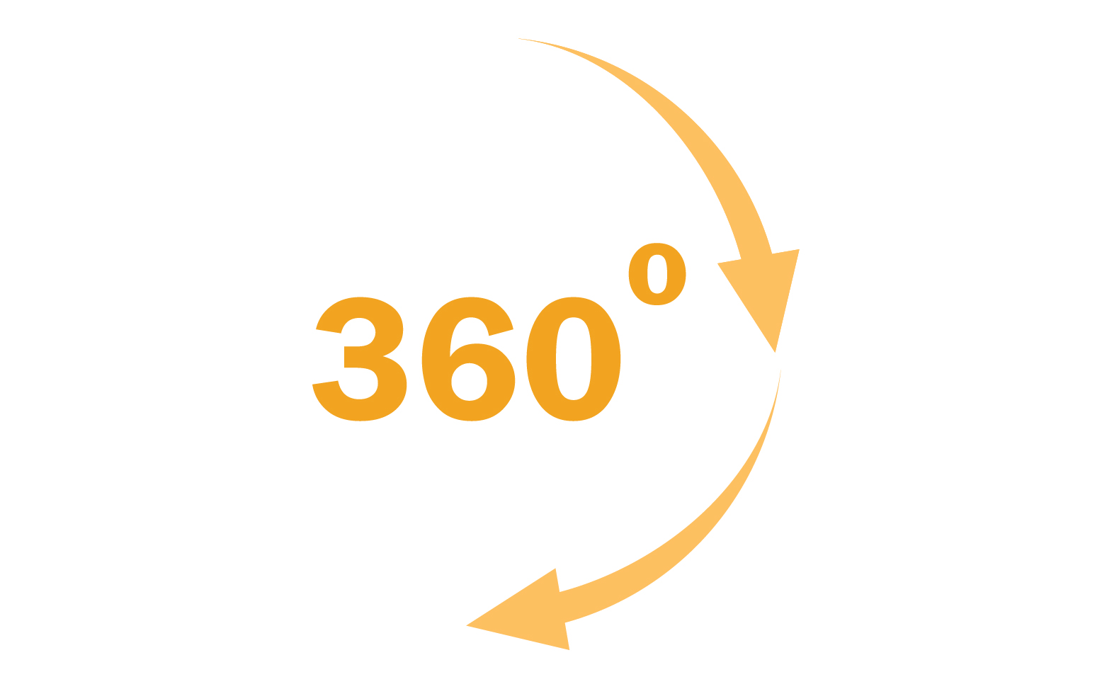 360 degree angle rotation icon symbol logo version v31