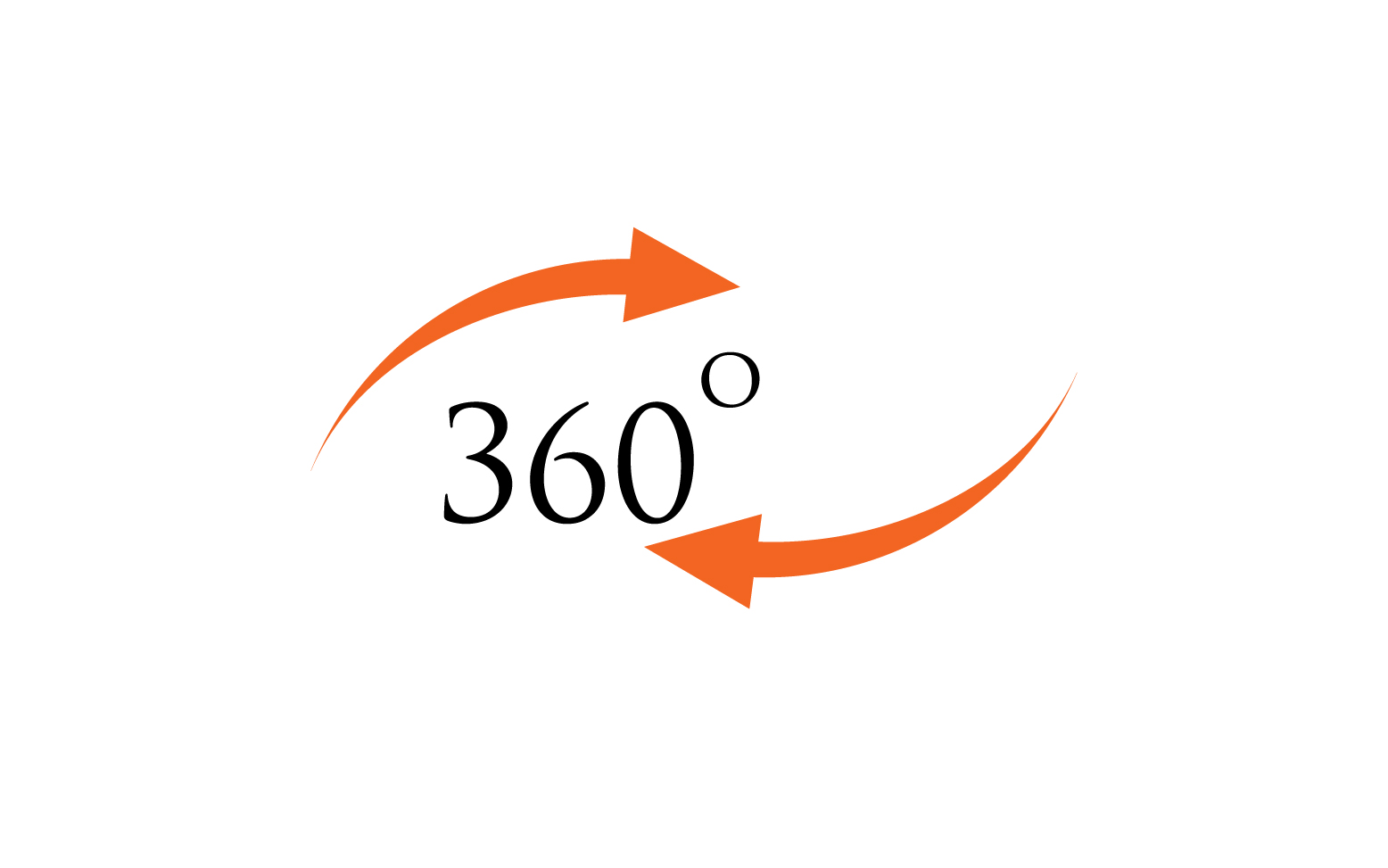 360 degree angle rotation icon symbol logo version v39