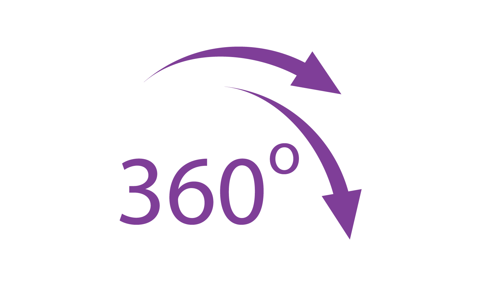 360 degree angle rotation icon symbol logo version v46