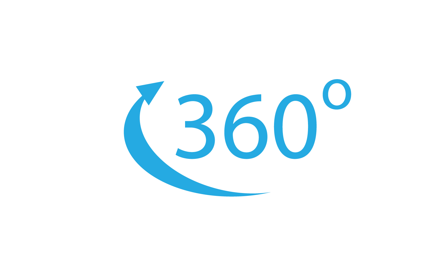 360 degree angle rotation icon symbol logo version v64