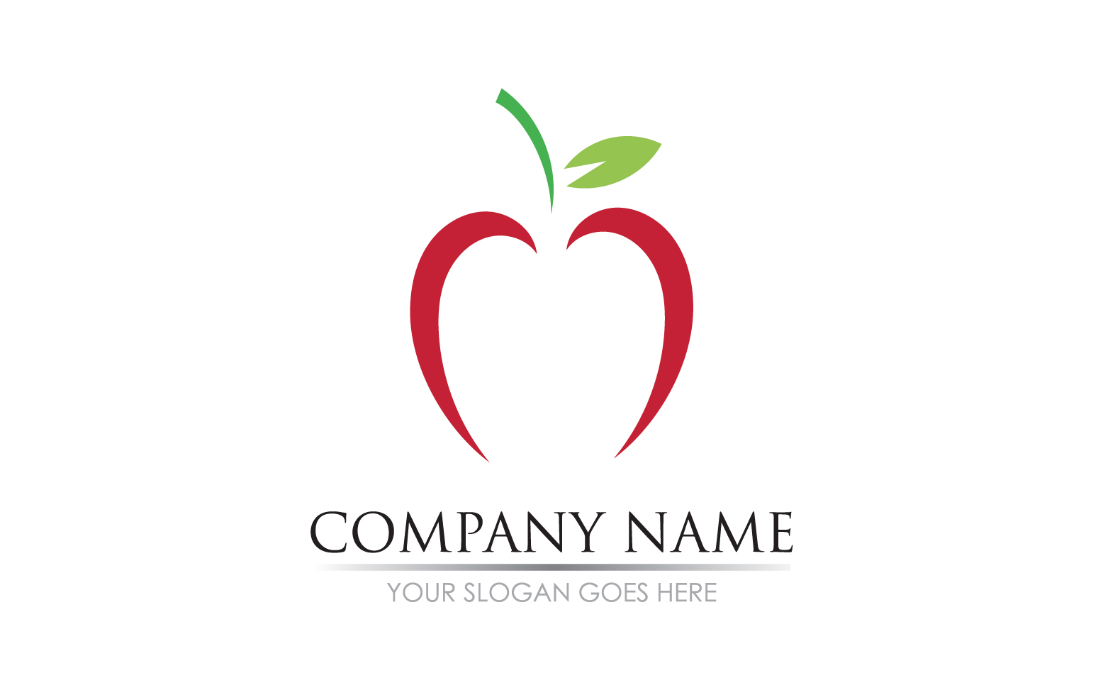 Apple fruits  icon symbol logo version v9