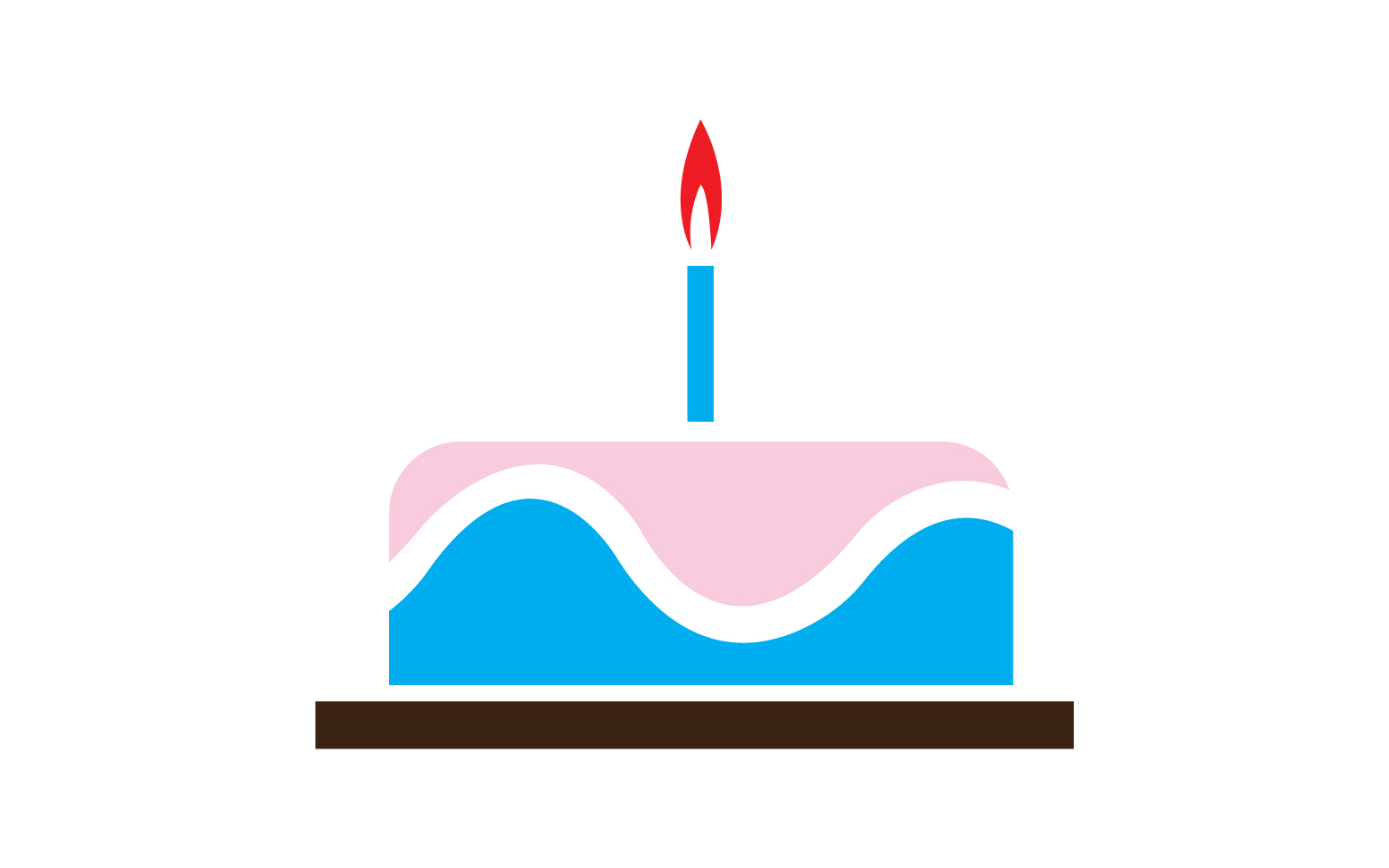 Birthday cake logo icon version v11