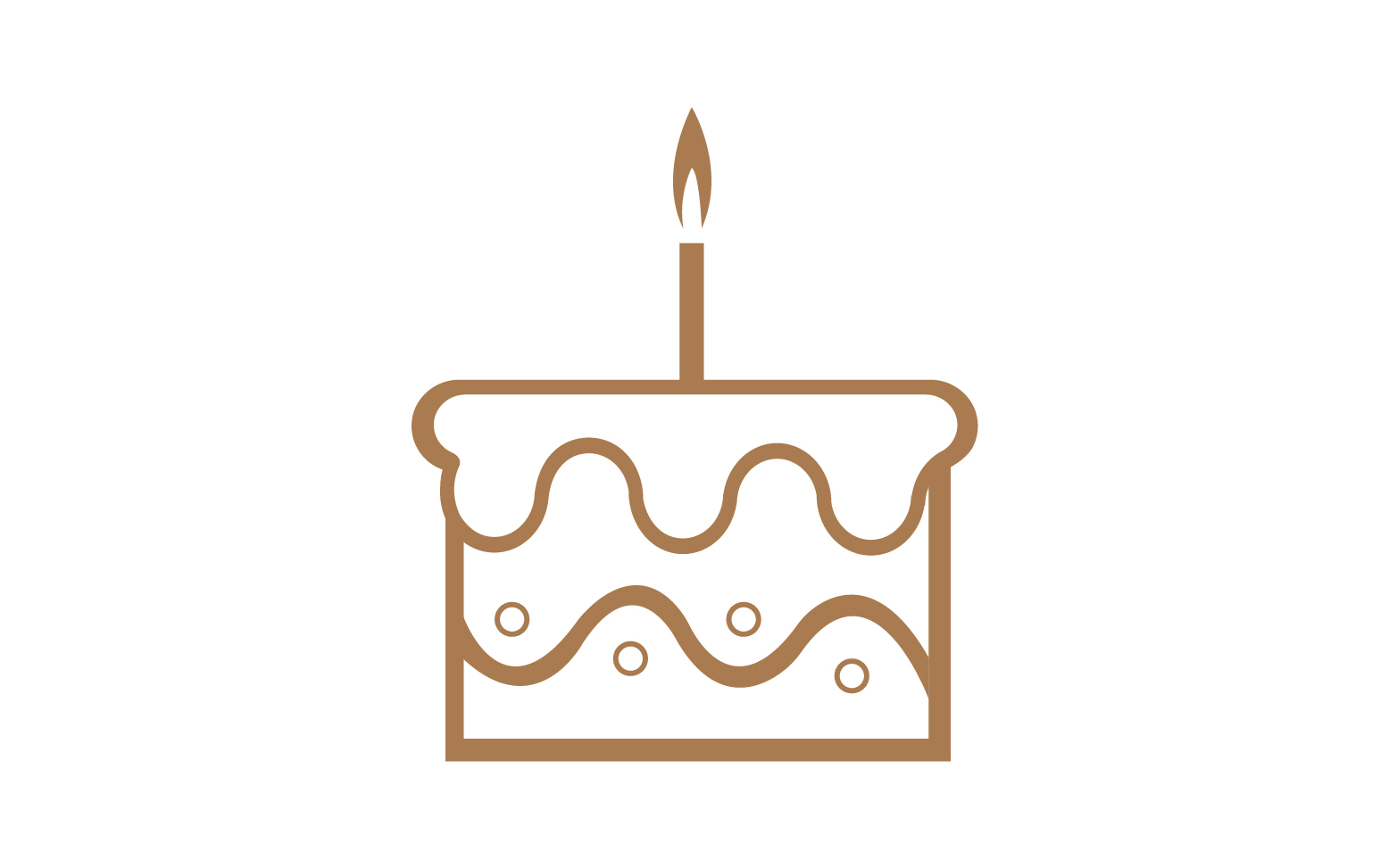 Birthday cake logo icon version v33