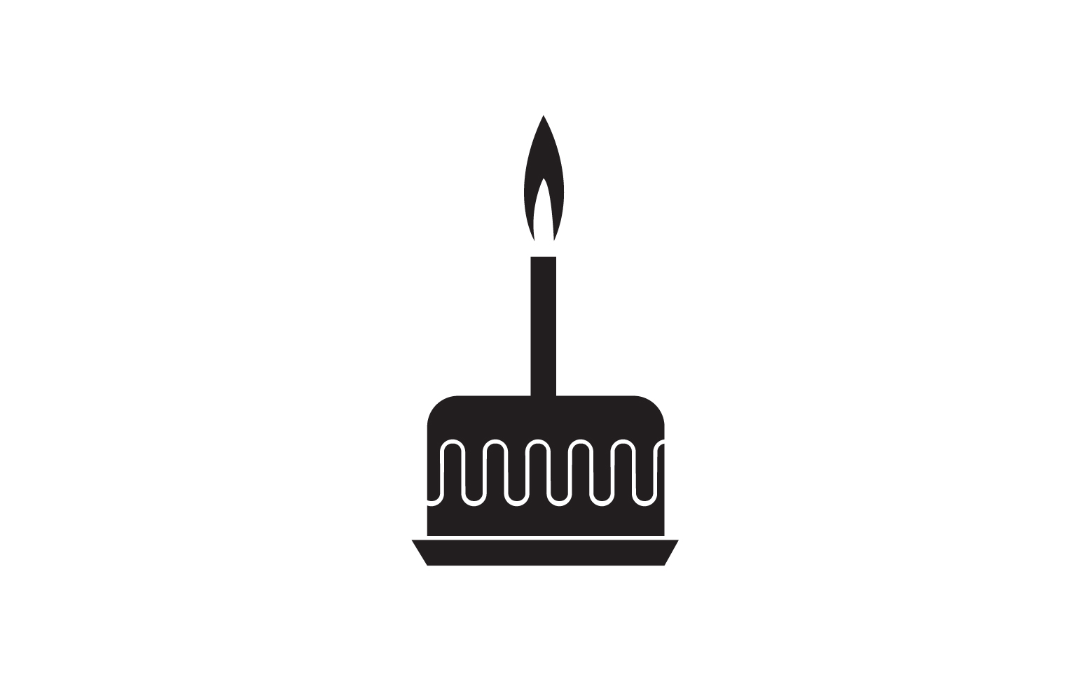 Birthday cake logo icon version v57