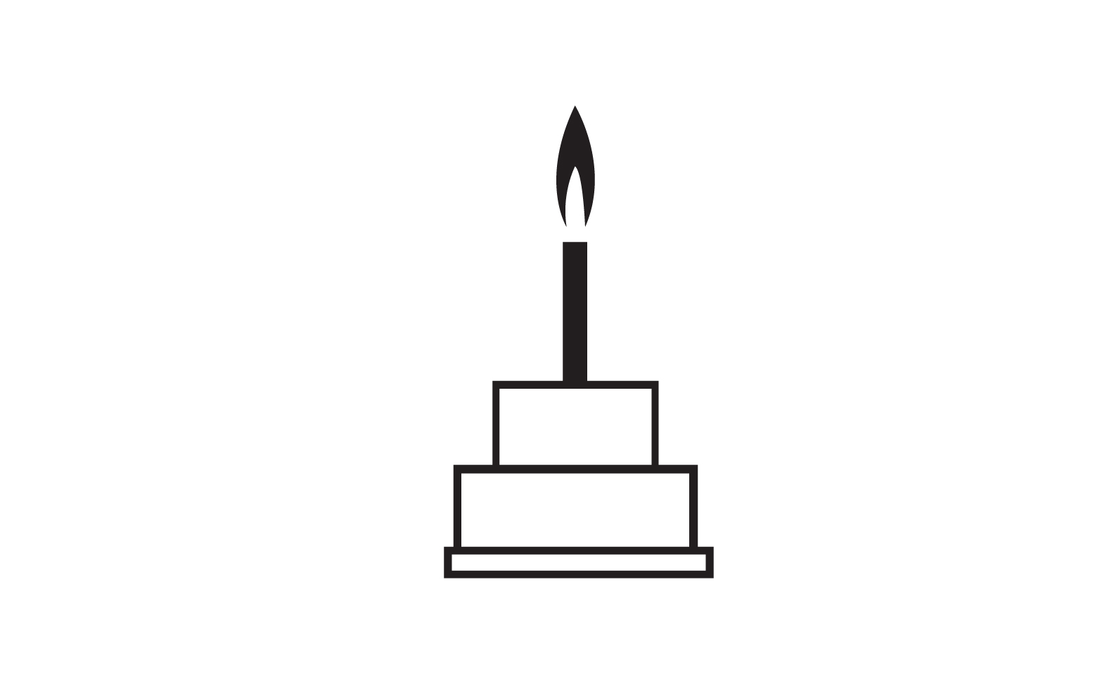 Birthday cake logo icon version v64