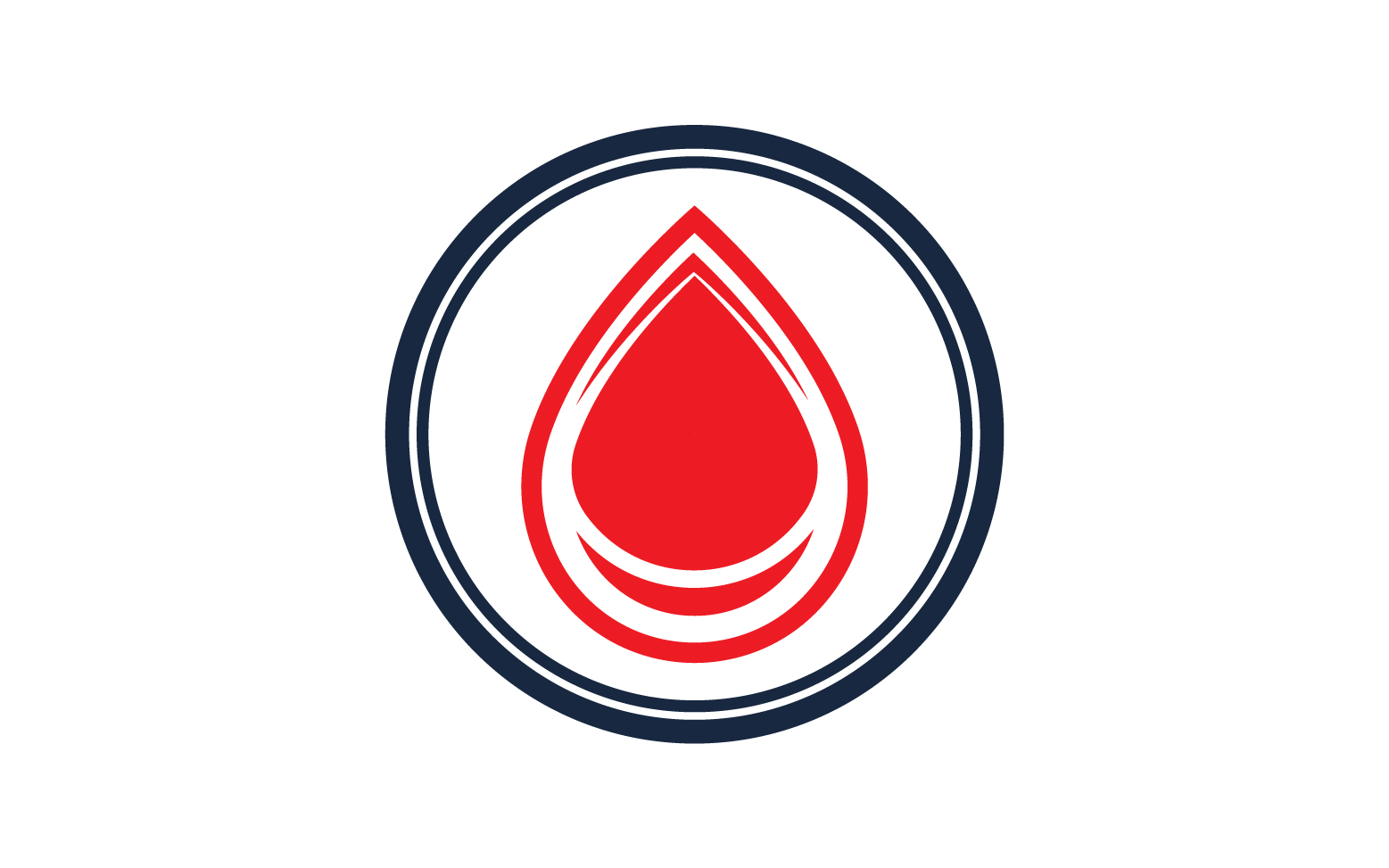 Blood drop icon logo template version v11