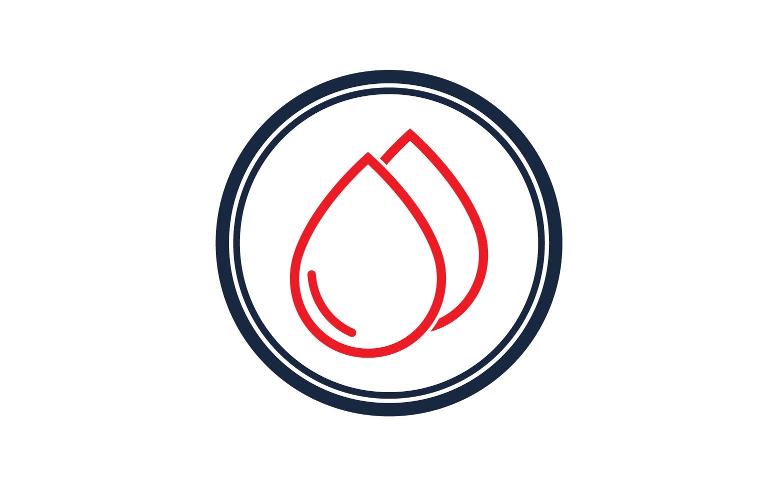 Blood drop icon logo template version v15