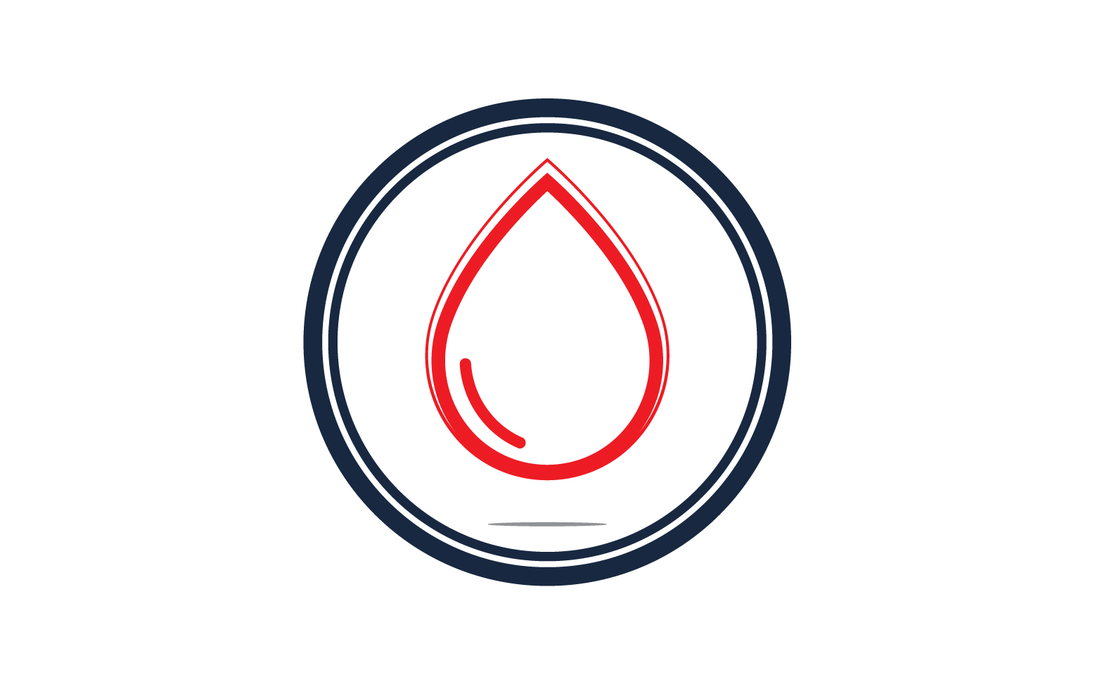 Blood drop icon logo template version v13
