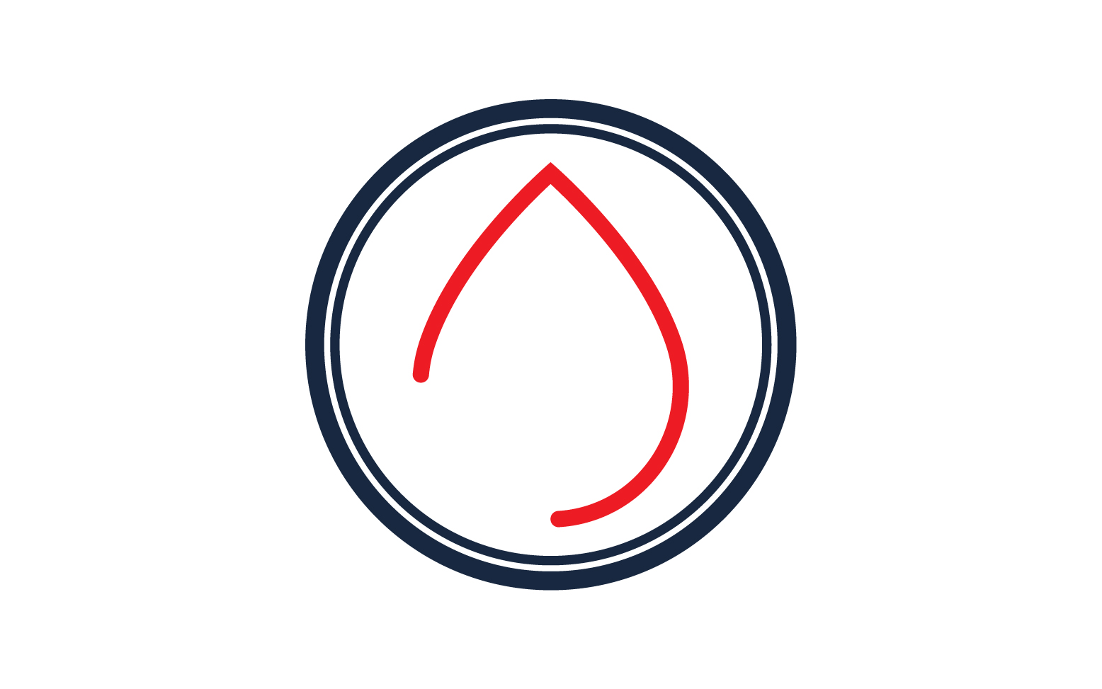 Blood drop icon logo template version v14