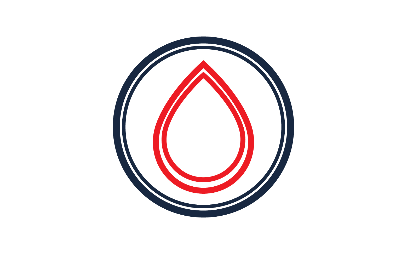 Blood drop icon logo template version v18