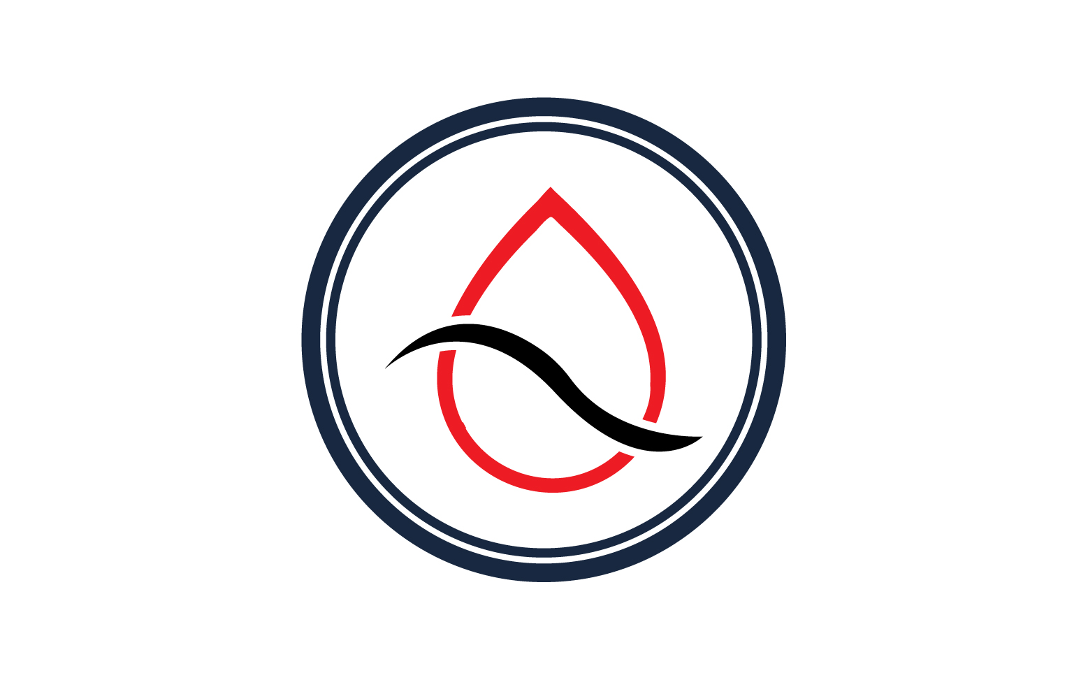 Blood drop icon logo template version v29