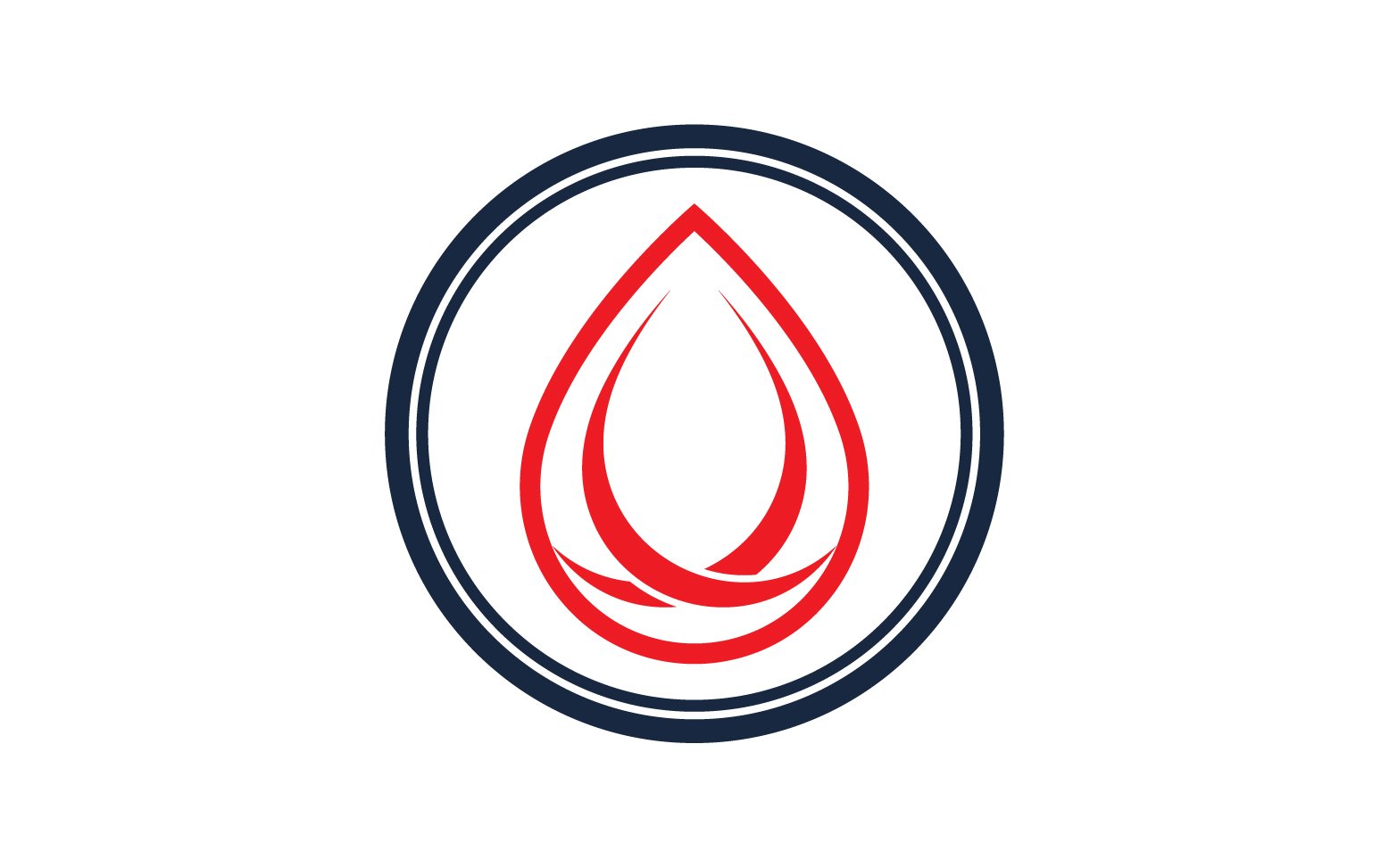 Blood drop icon logo template version v28