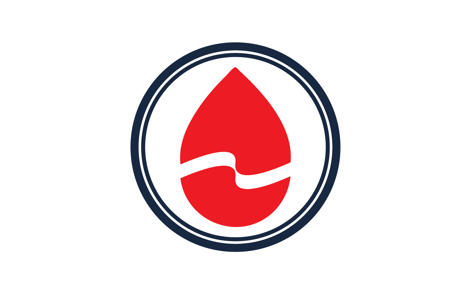 Blood drop icon logo template version v36