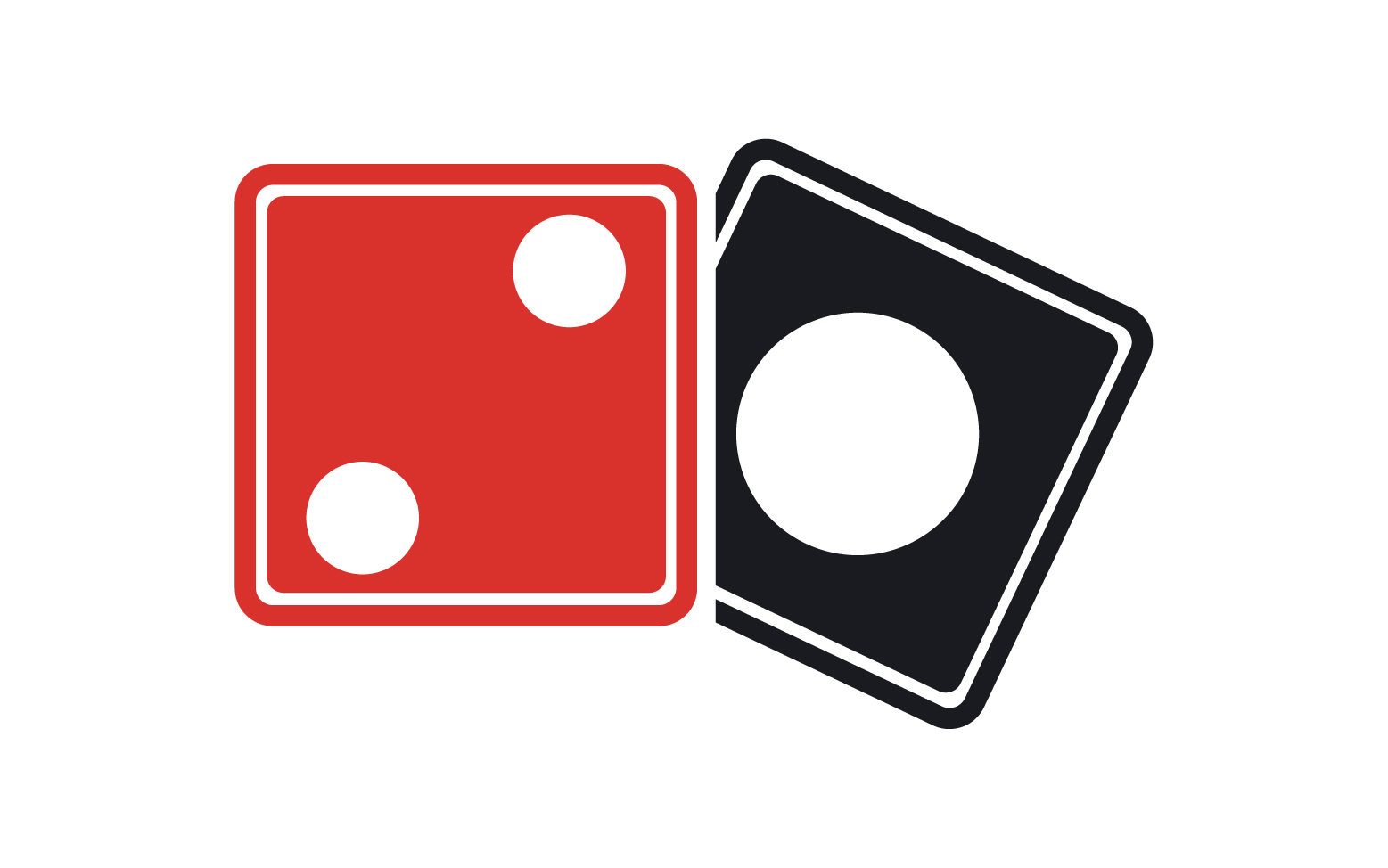 Dice game poxer logo icon  template version v50
