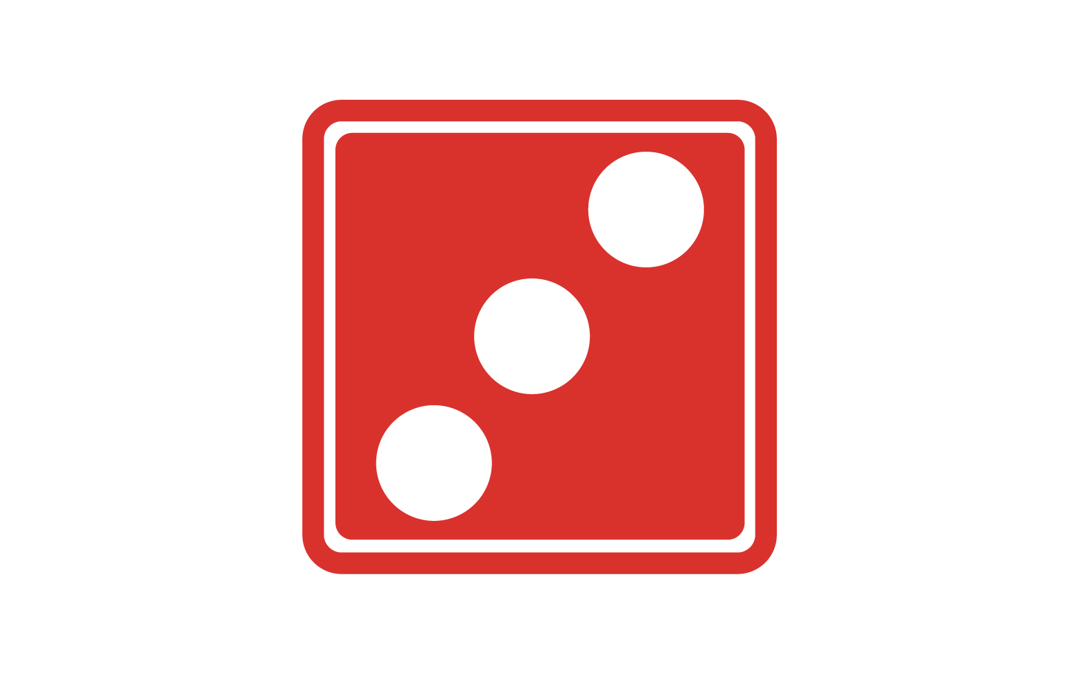 Dice game poxer logo icon  template version v59