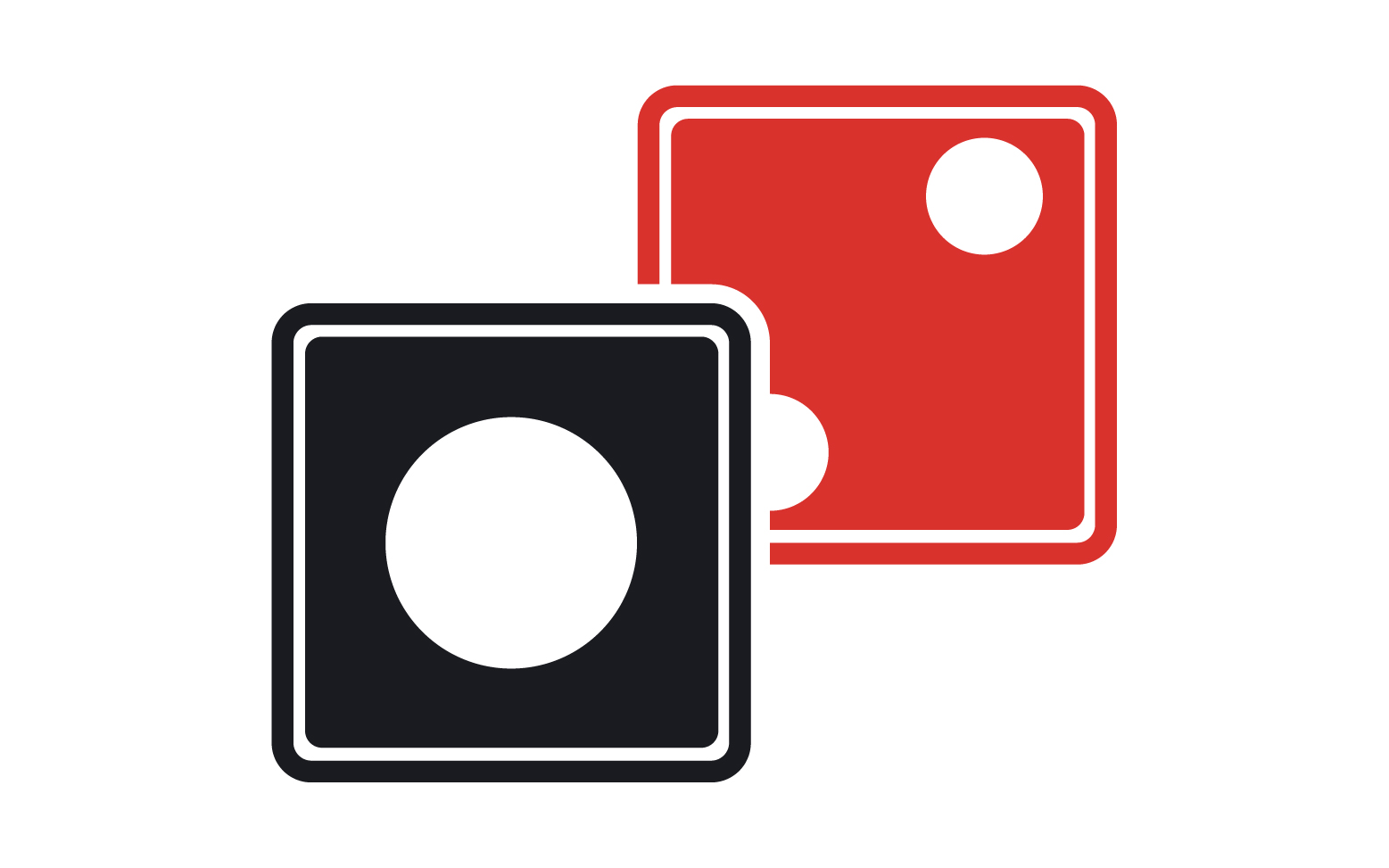 Dice game poxer logo icon  template version v64