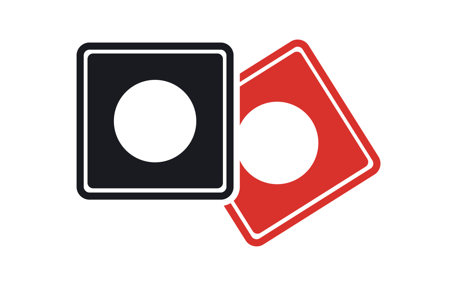 Dice game poxer logo icon  template version v63