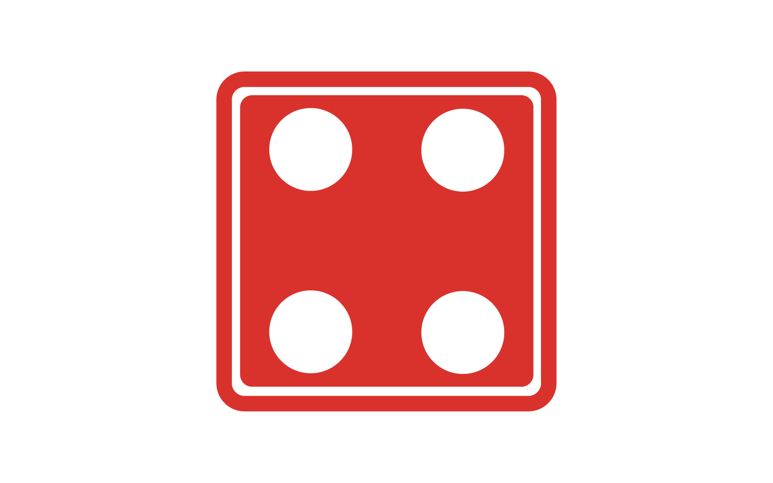 Dice game poxer logo icon  template version v60