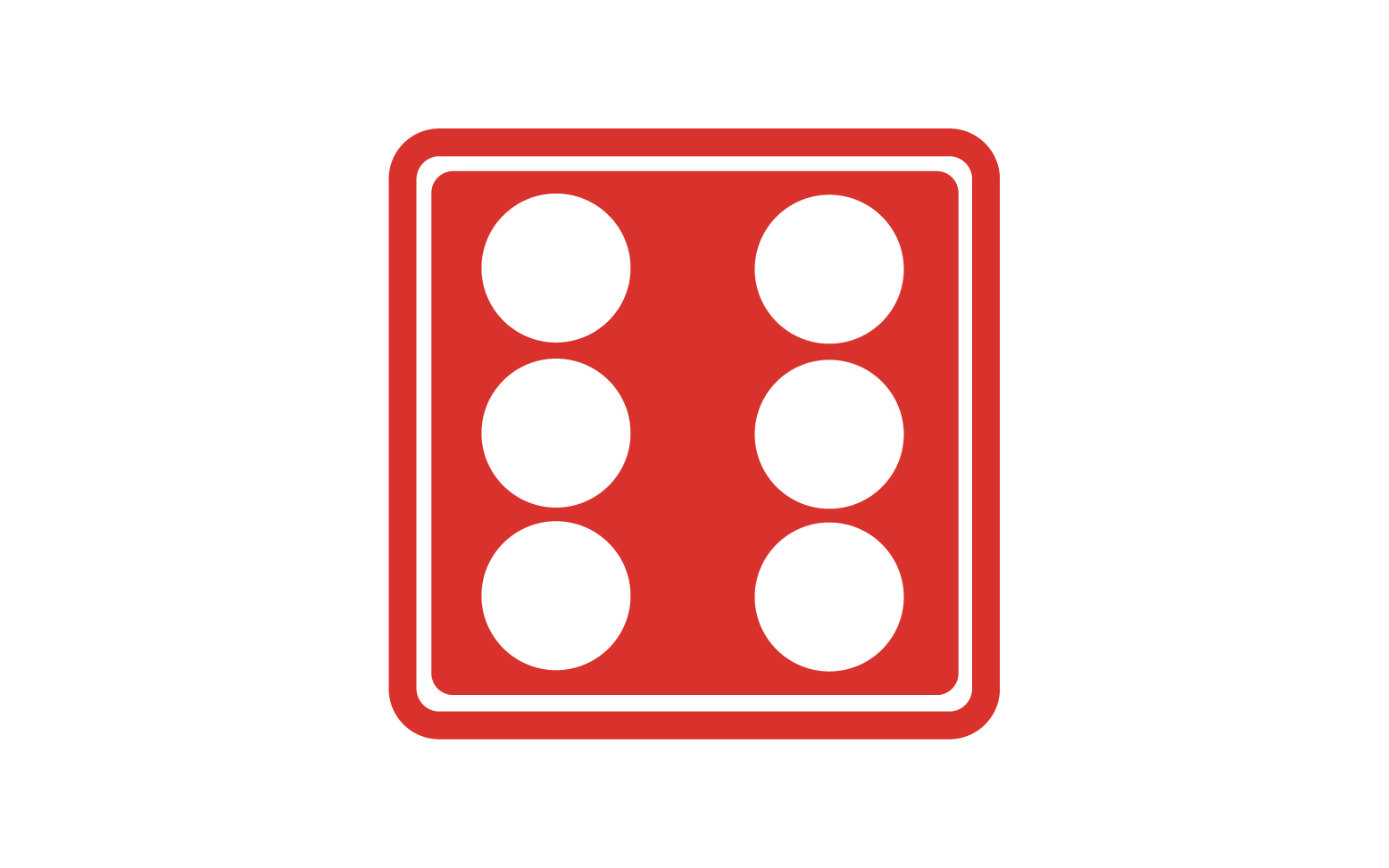 Dice game poxer logo icon  template version v62