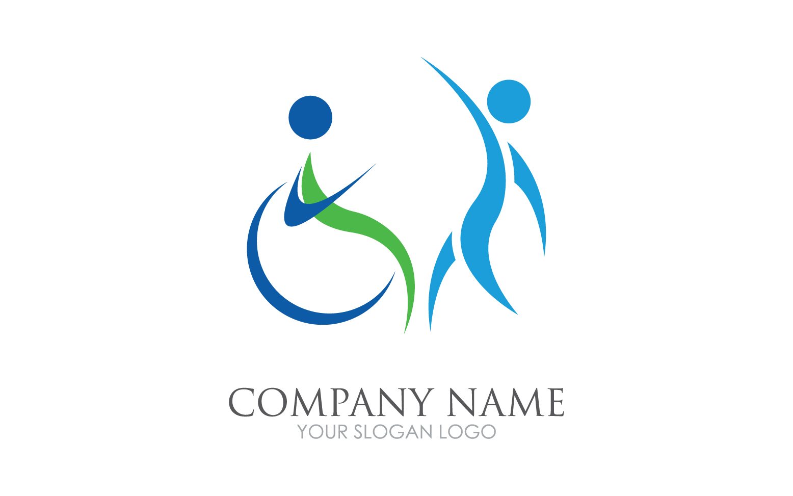 Difabel logo icon template version v4