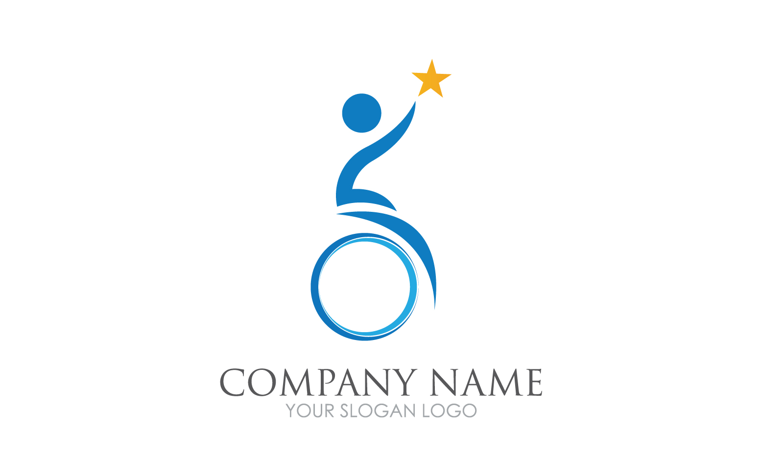 Difabel logo icon template version v33