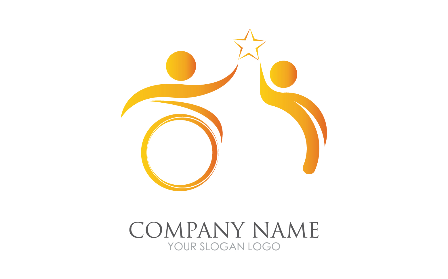 Difabel logo icon template version v45