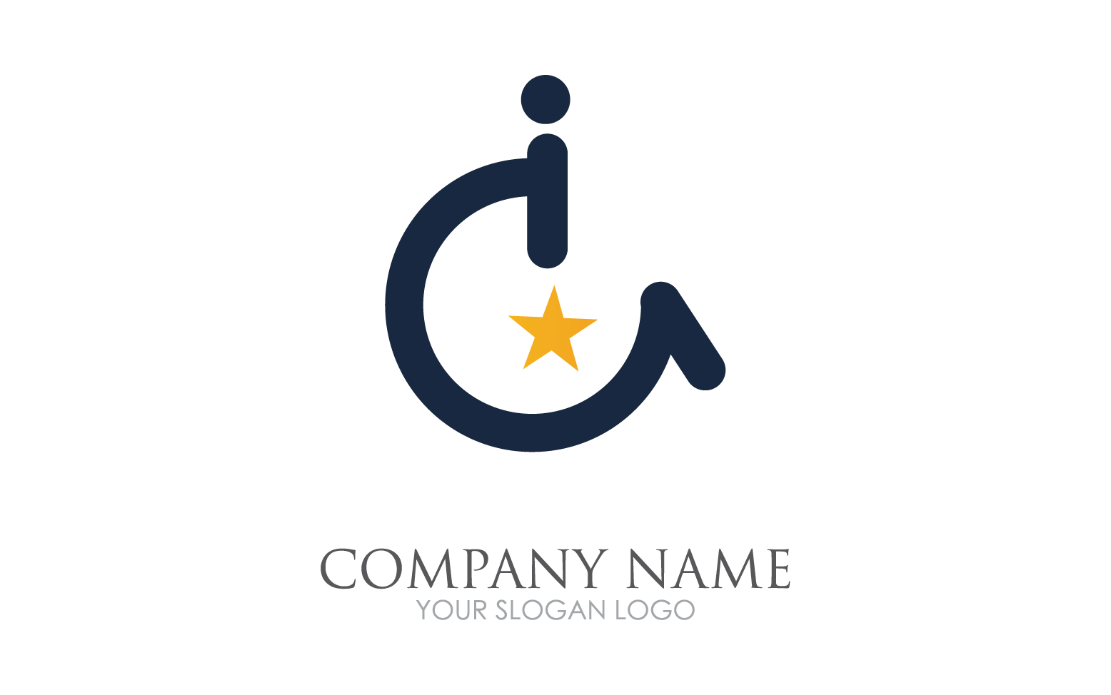 Difabel logo icon template version v54