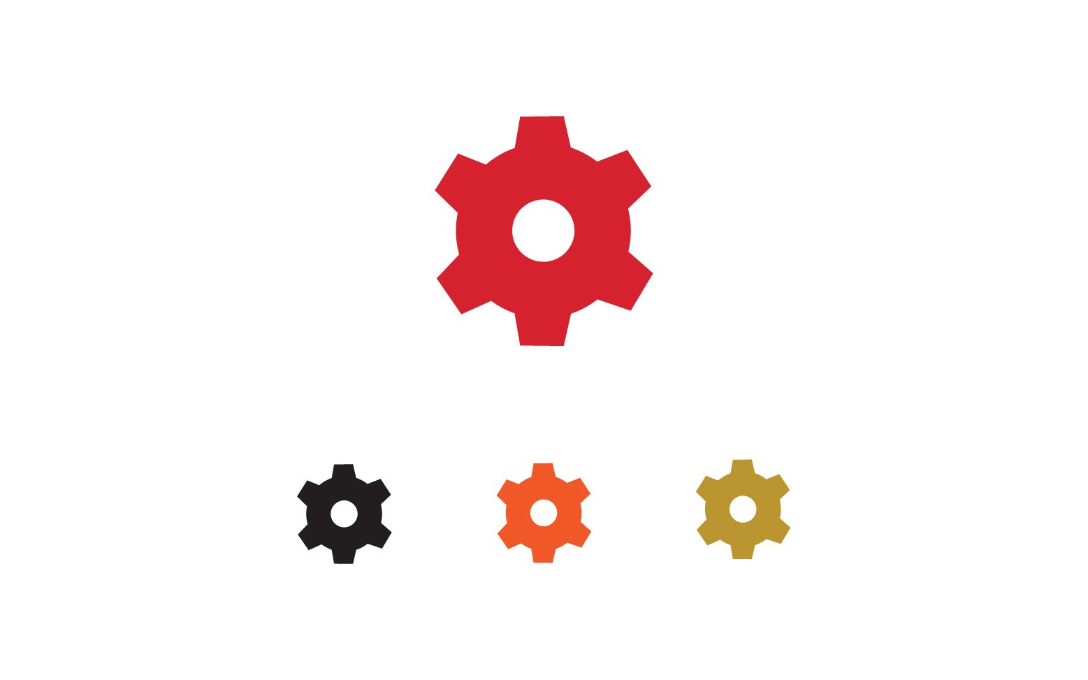 Gear box logo icon template vector v21