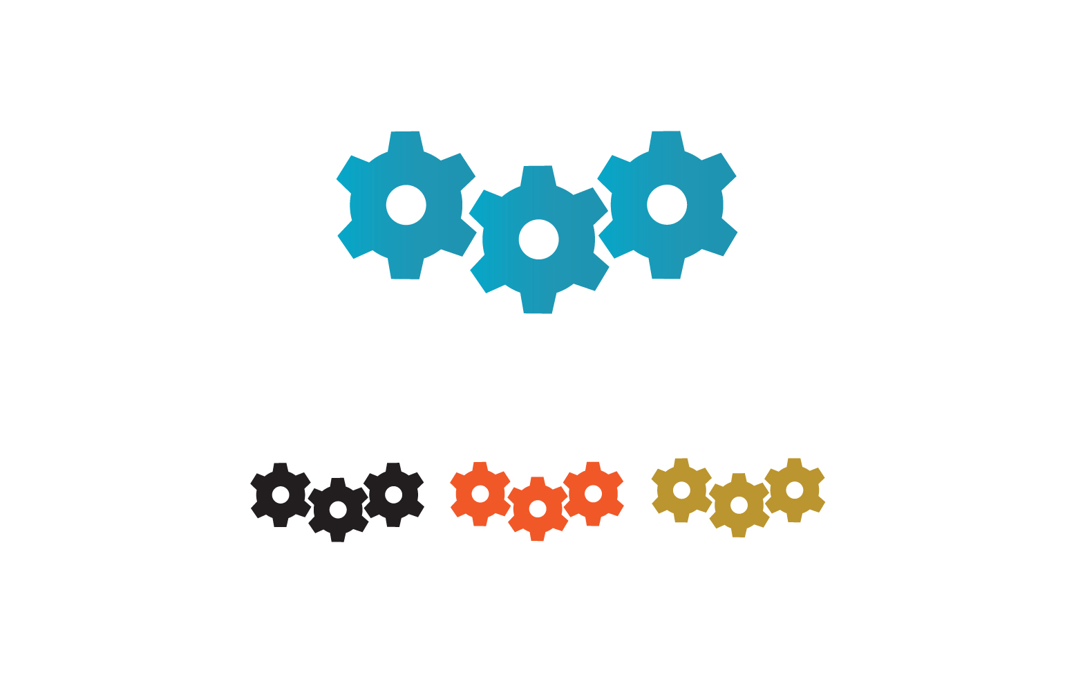 Gear box logo icon template vector v24