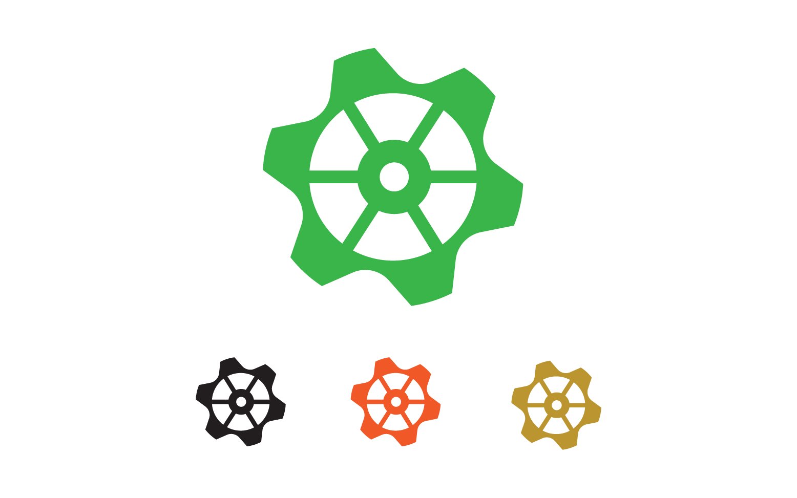 Gear box logo icon template vector v31