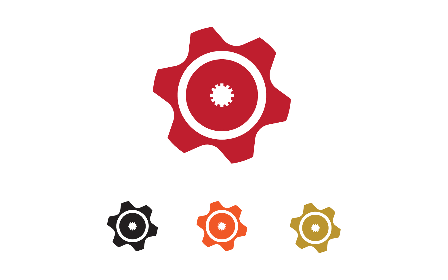 Gear box logo icon template vector v29