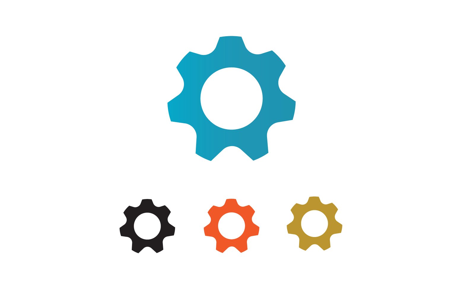 Gear box logo icon template vector v37