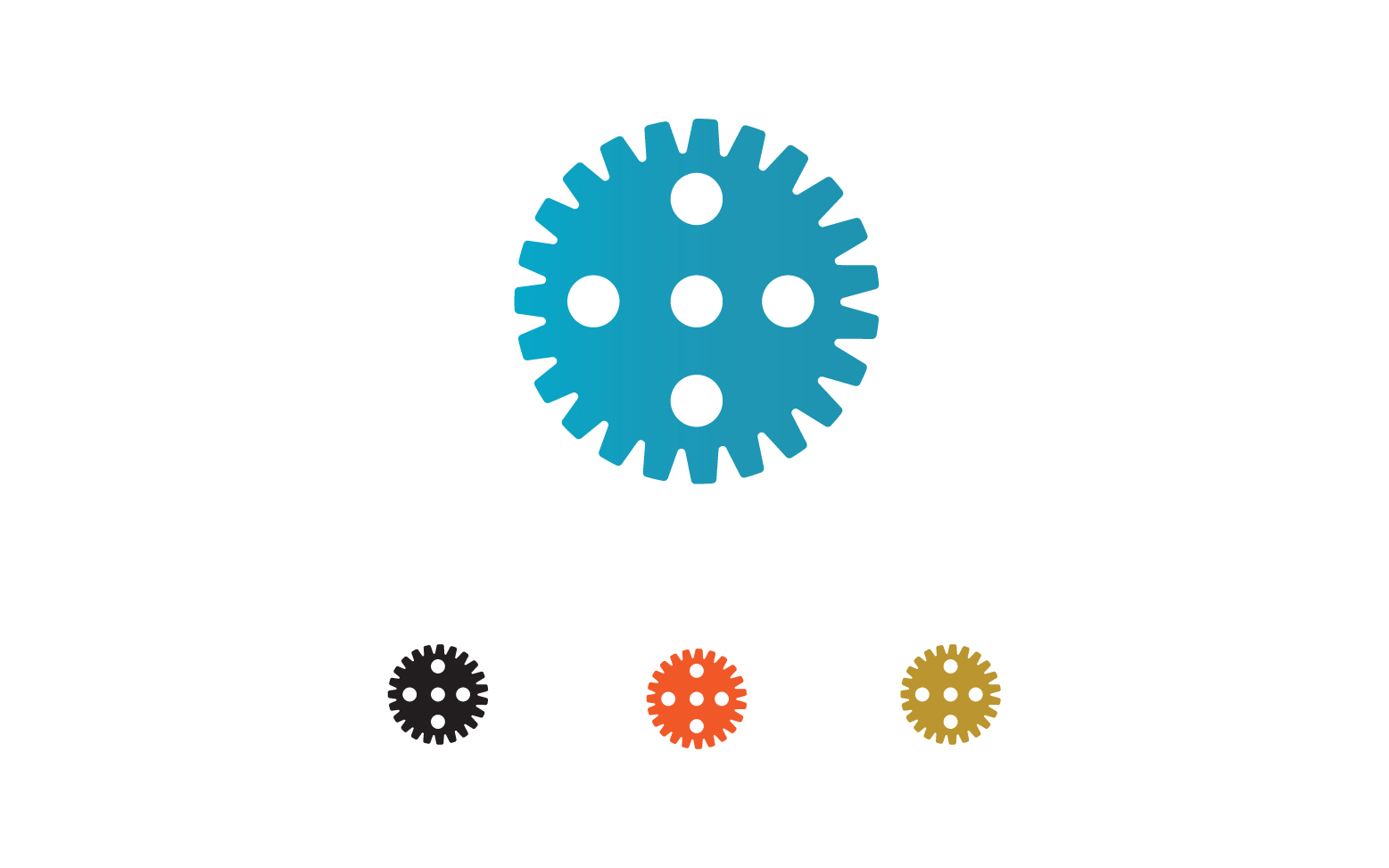 Gear box logo icon template vector v64