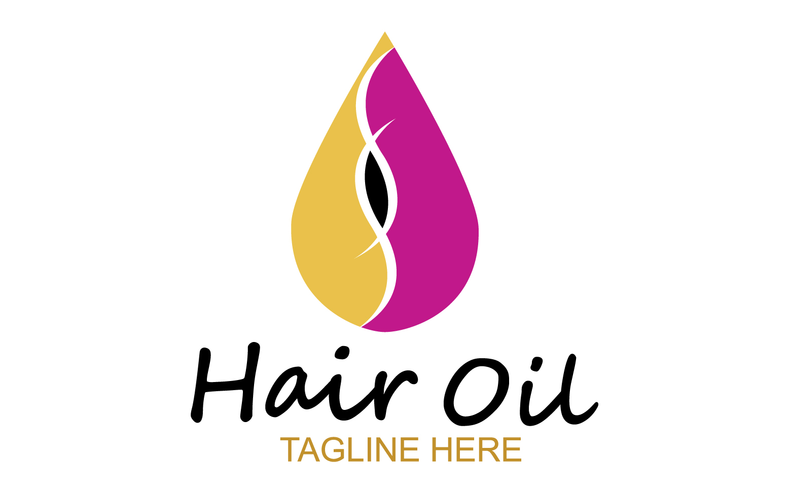 Hair oil health logo vector template v39