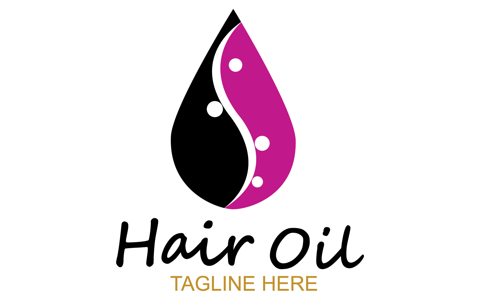 Hair oil health logo vector template v43