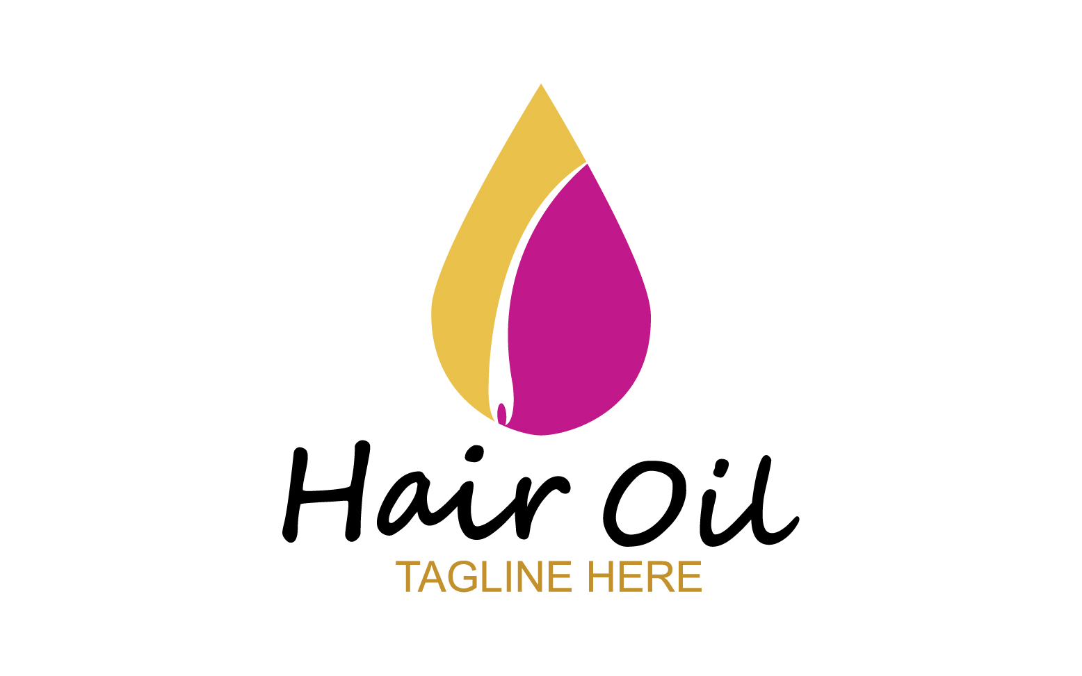 Hair oil health logo vector template v46
