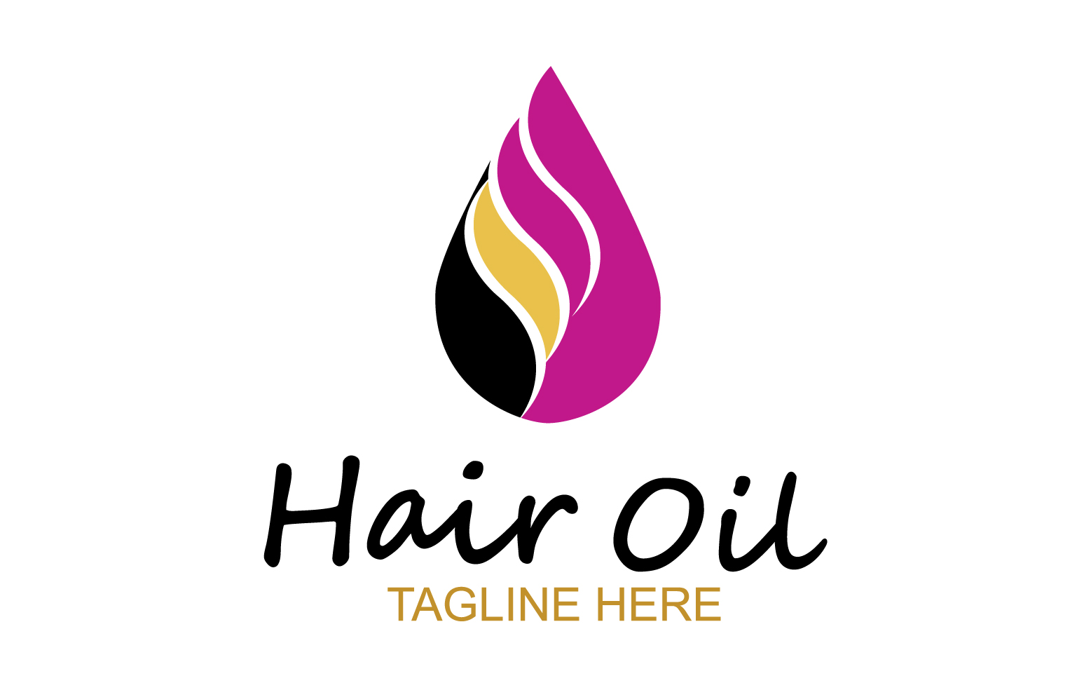 Hair oil health logo vector template v51