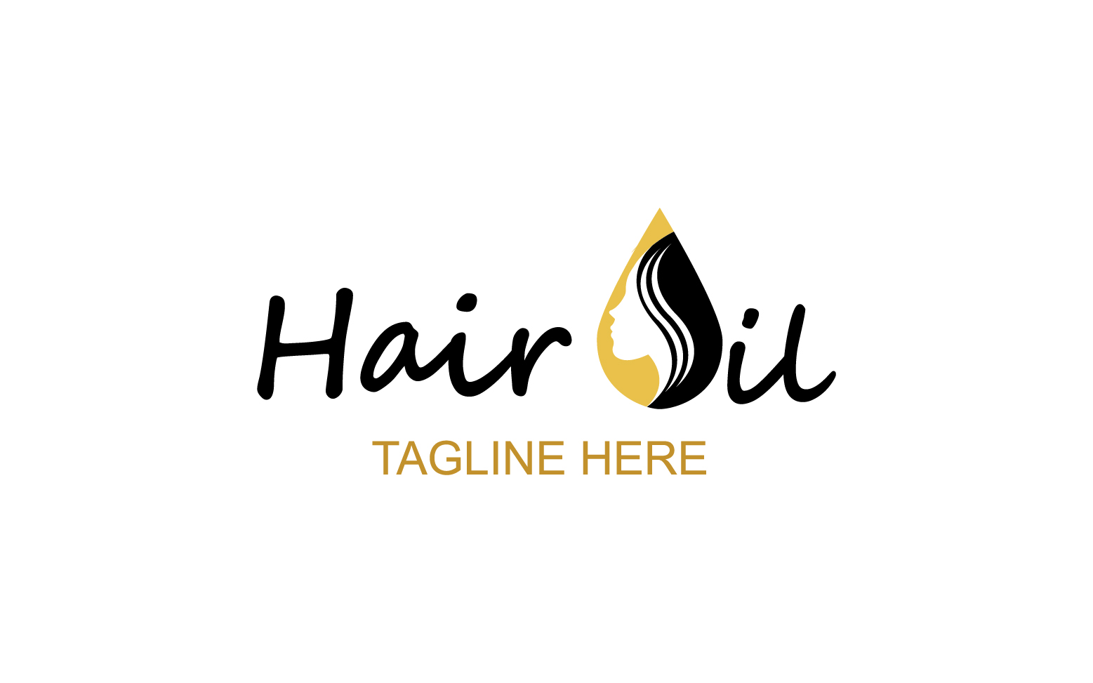 Hair oil health logo vector template v59