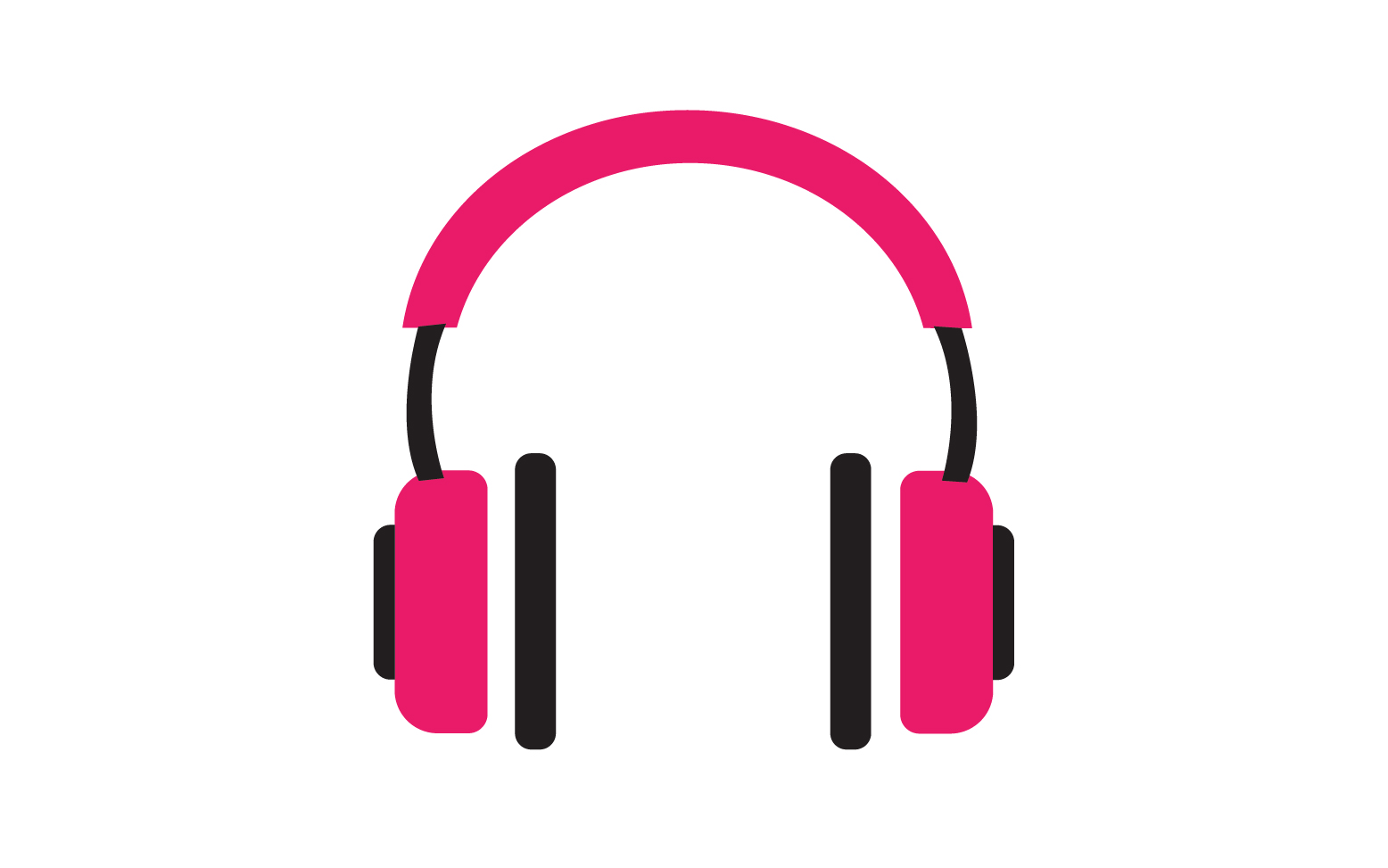 Headphone music podcast logo vector v4
