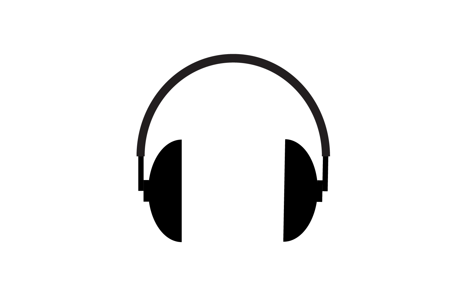 Headphone music podcast logo vector v25
