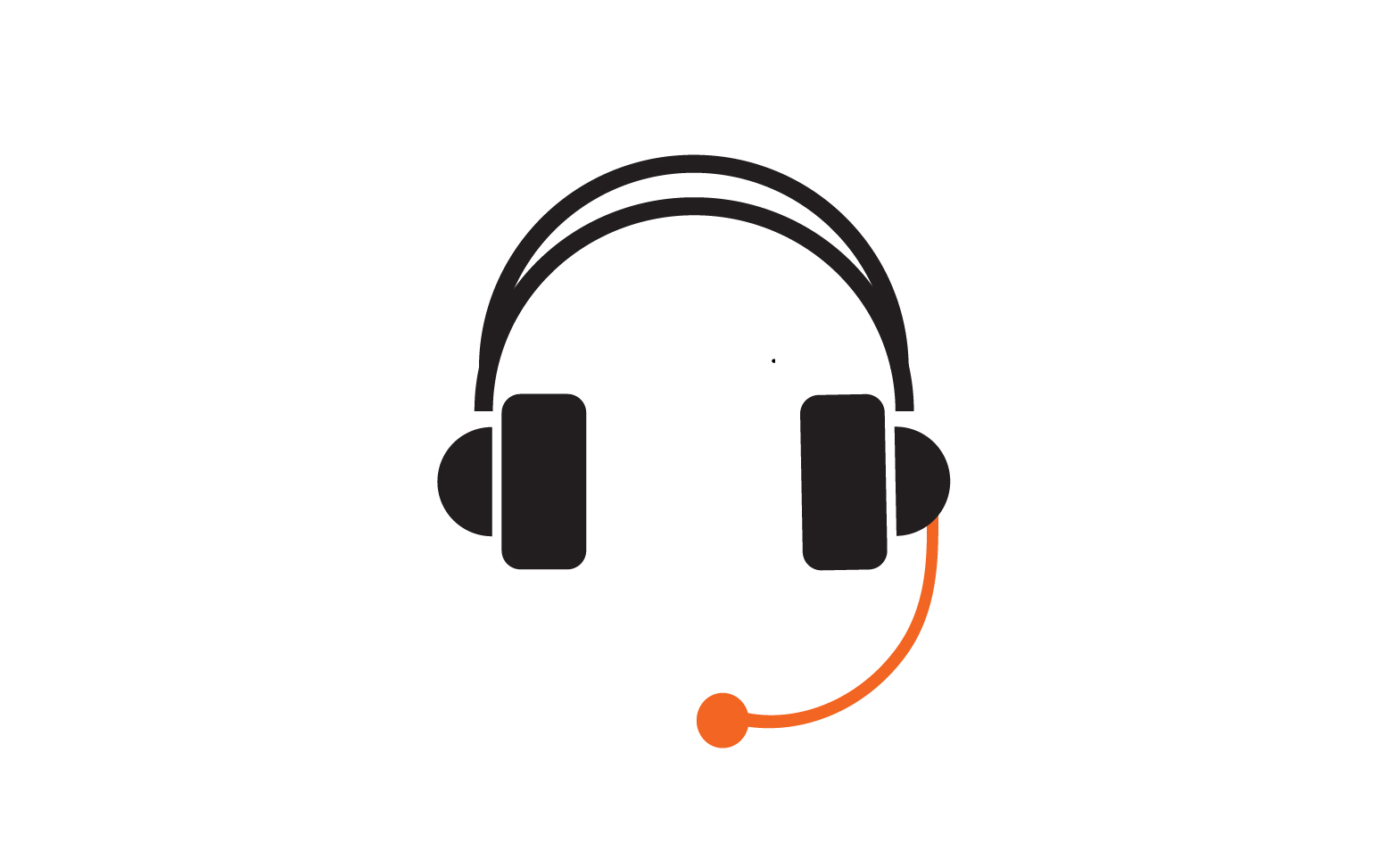 Headphone music podcast logo vector v22