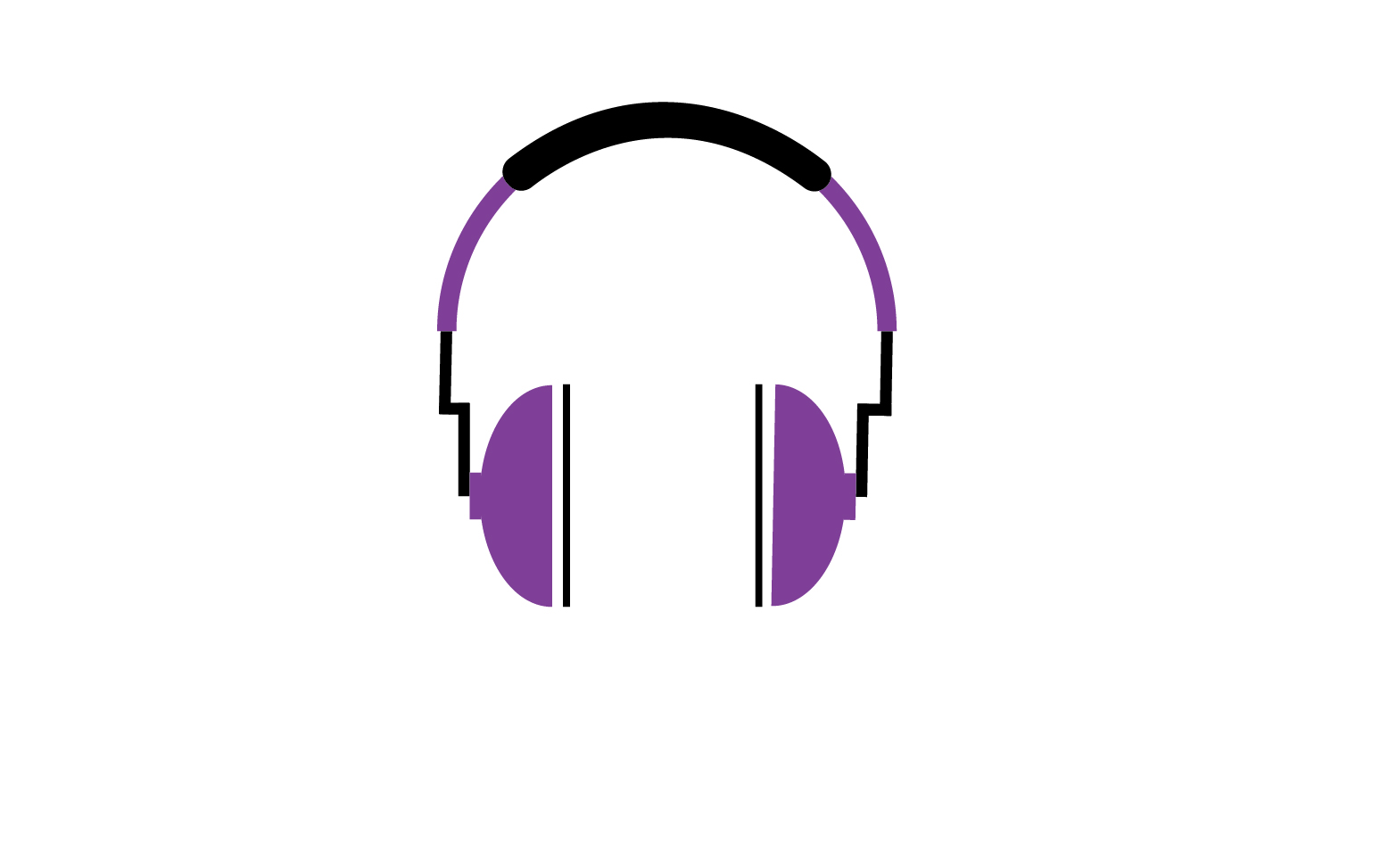 Headphone music podcast logo vector v29