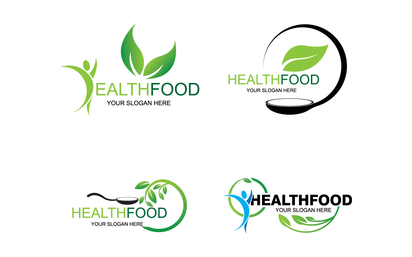 Health food logo template element v42