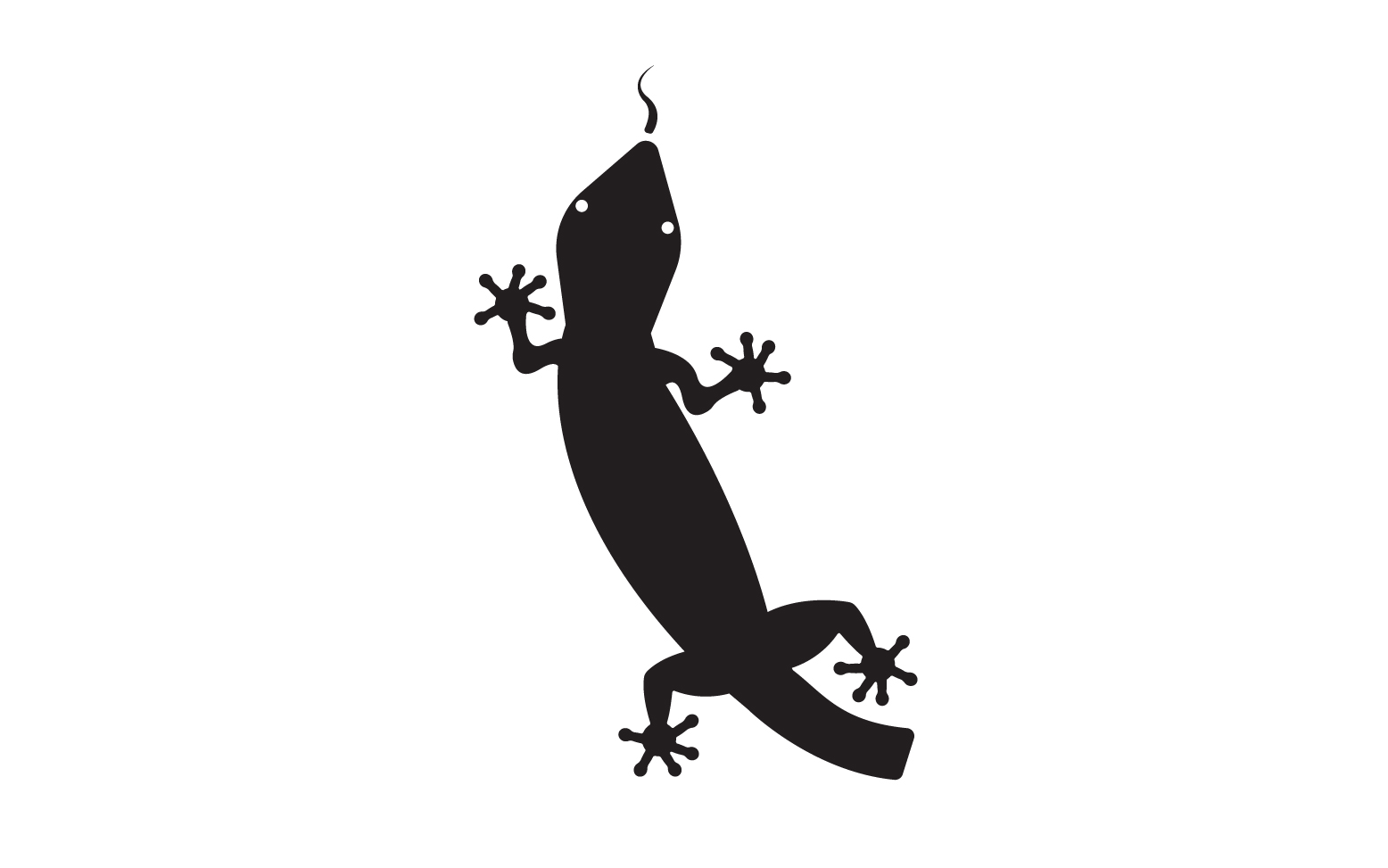 Lizard chameleon home lizard logo v14