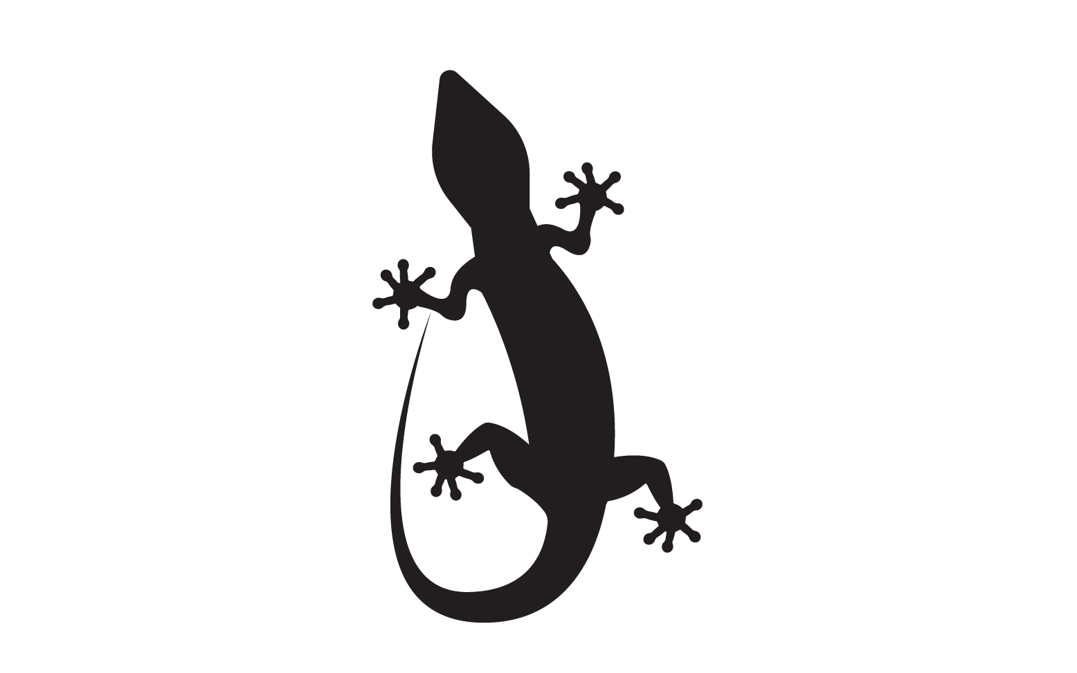 Lizard chameleon home lizard logo v15
