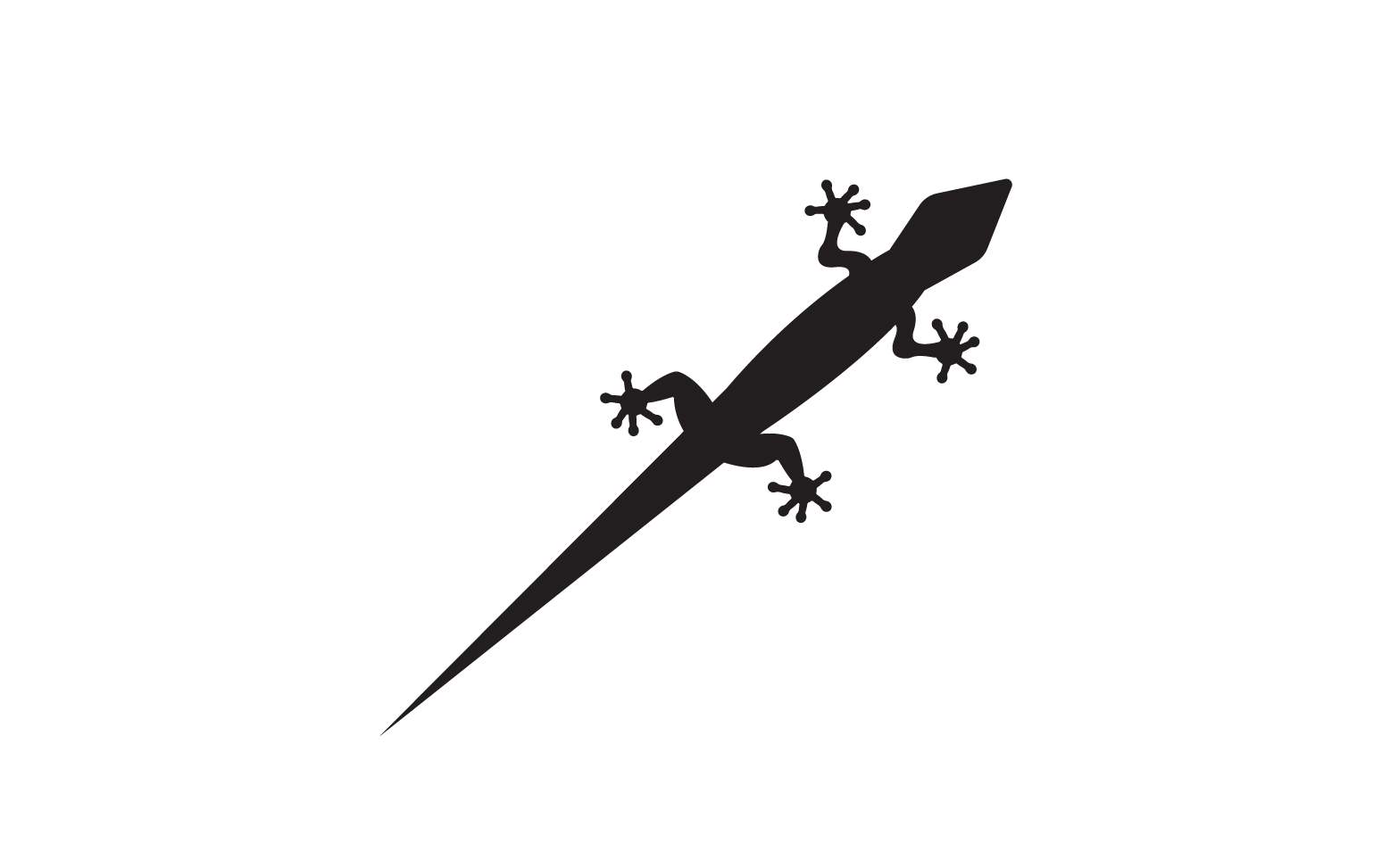Lizard chameleon home lizard logo v11