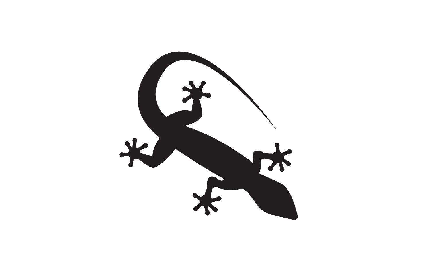 Lizard chameleon home lizard logo v17