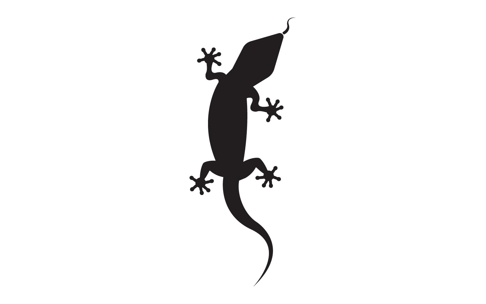 Lizard chameleon home lizard logo v55